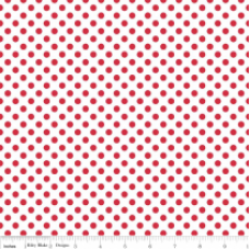 Small Dots C480-80 red dots on white
